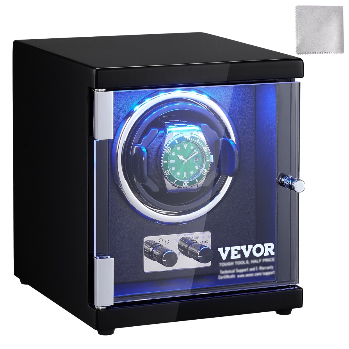 Picture of Vevor SBZDSLH1Z00045VTTV1 Single Watch Winder for Men & Womens Automatic Watch