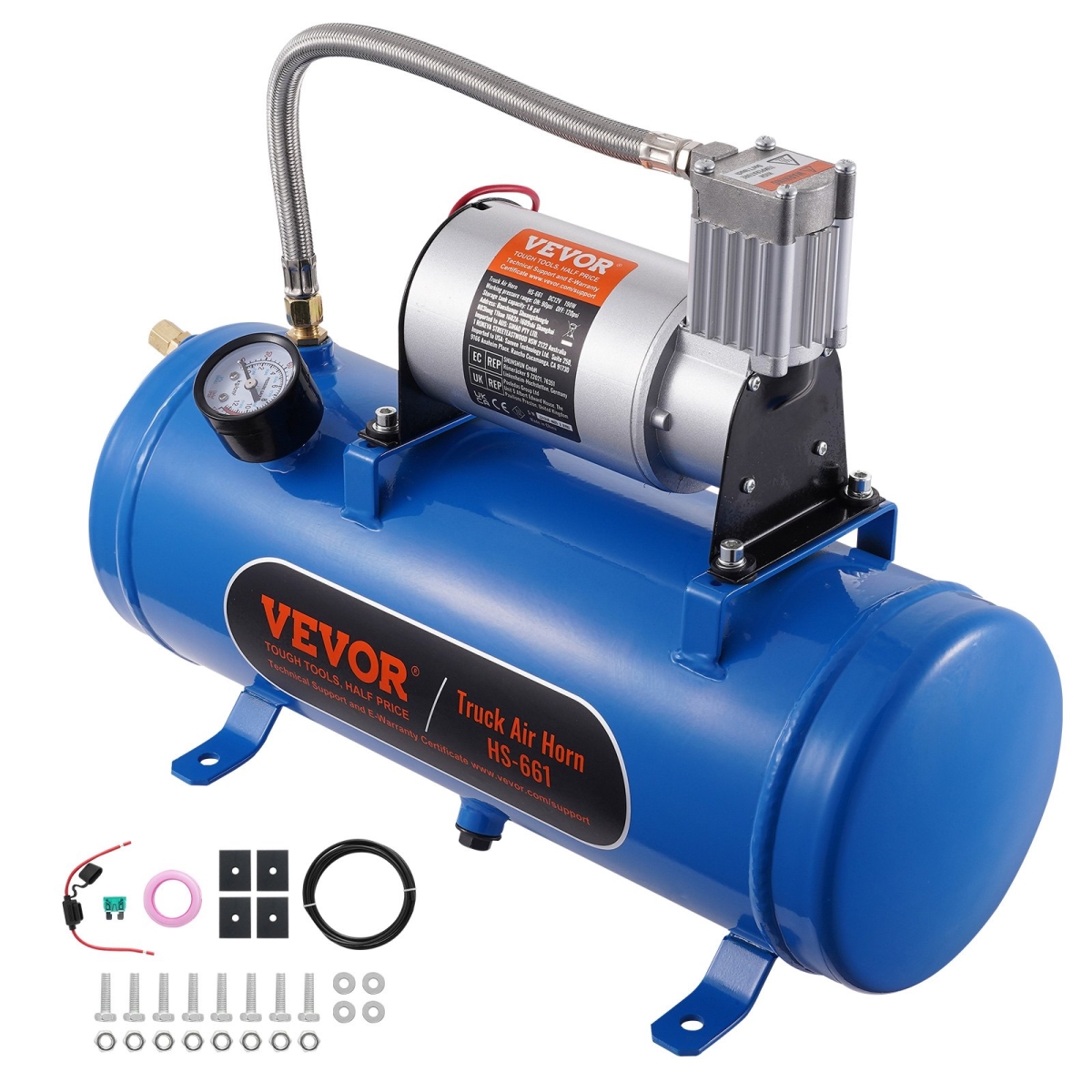 QLBCQGYYSJZCESCMXV9 1.6 gal 12V Air Compressor with Tank