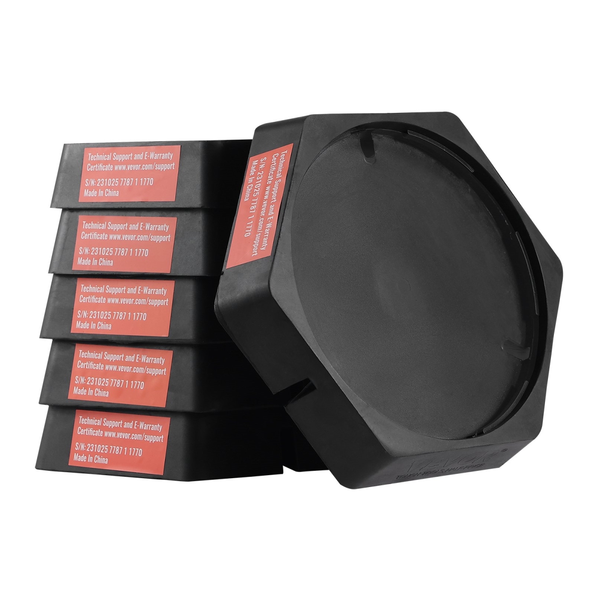 FXBDLJT2YC00W5PN1V0 9 in. RV Leveling Pads, Pack of 6