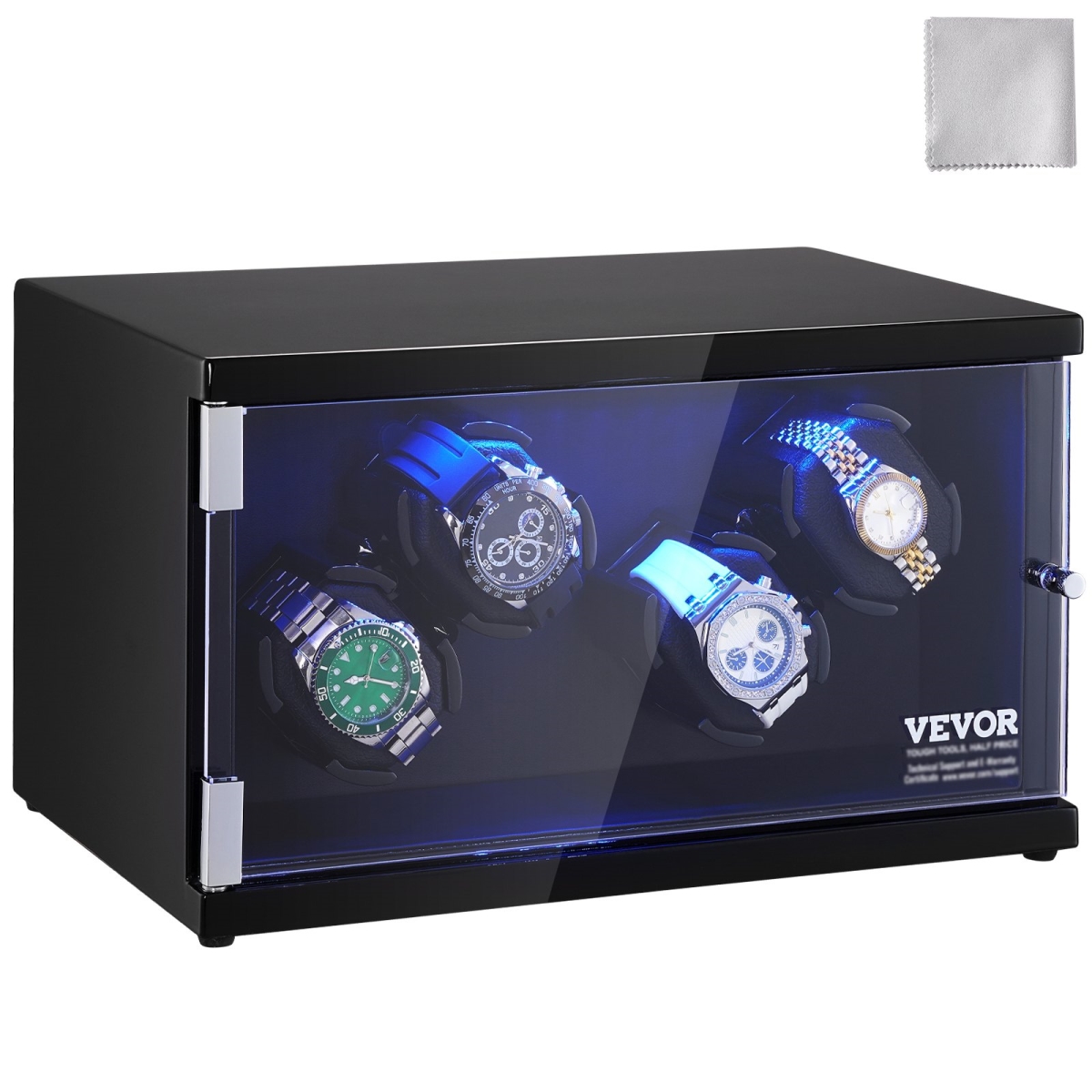 Picture of Vevor SBZDSLH4ZF00F7UV2V1 Watch Winder with Adjustable Strap