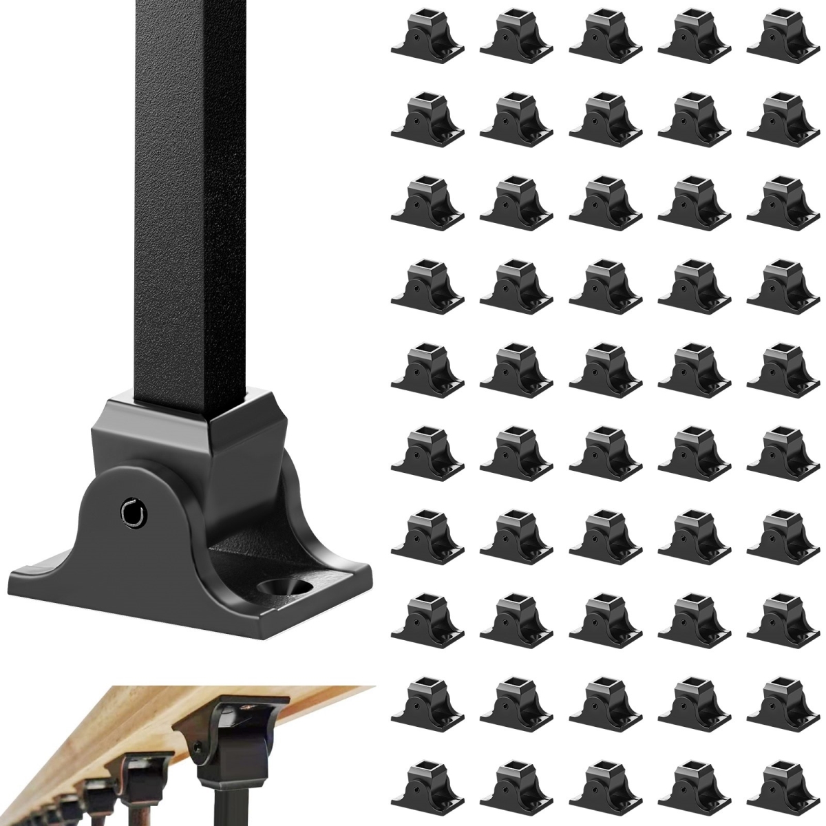 Aluminum Alloy Baluster Shoes Square Balusters Baluster Wrought Spindles
