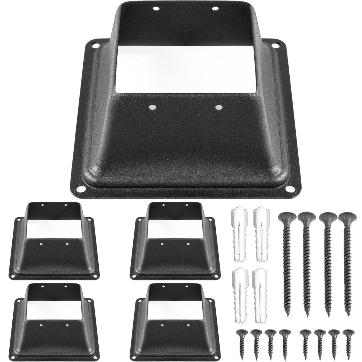 LJJDZMZDZHS5PCS01V0 4 x 4 in. Deck Post Base Post Base Skirt, 5 Piece
