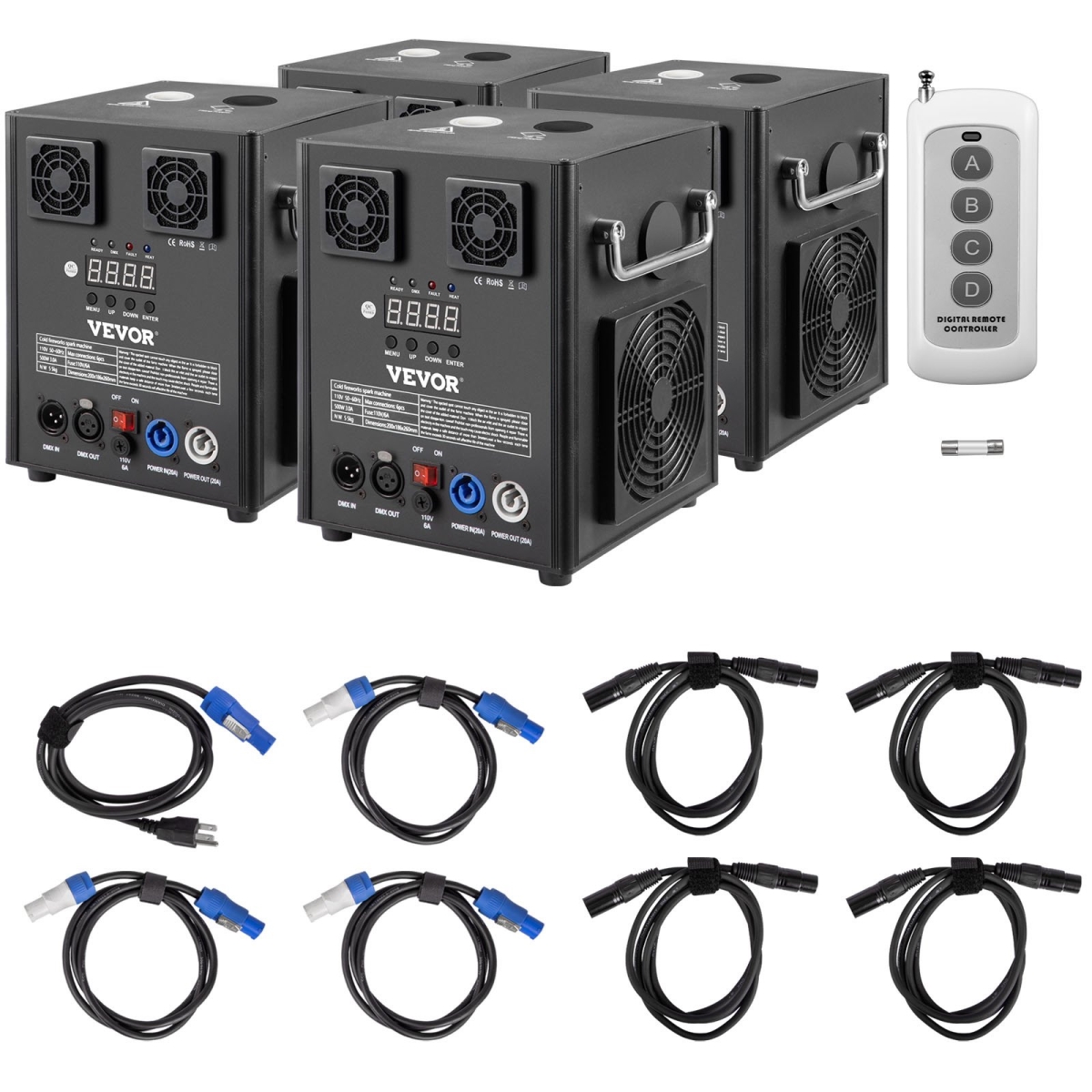 YHKZQMINI4T000001V1 500W Stage Equipment Special Effect Machine - 4 Piece
