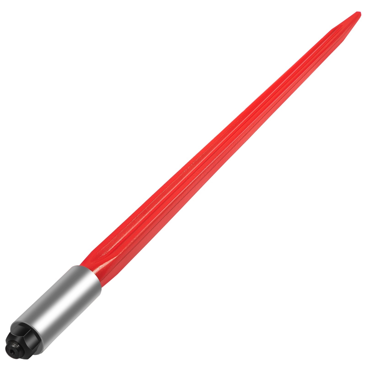 32 in. 1350 lbs Bale Spear, Red