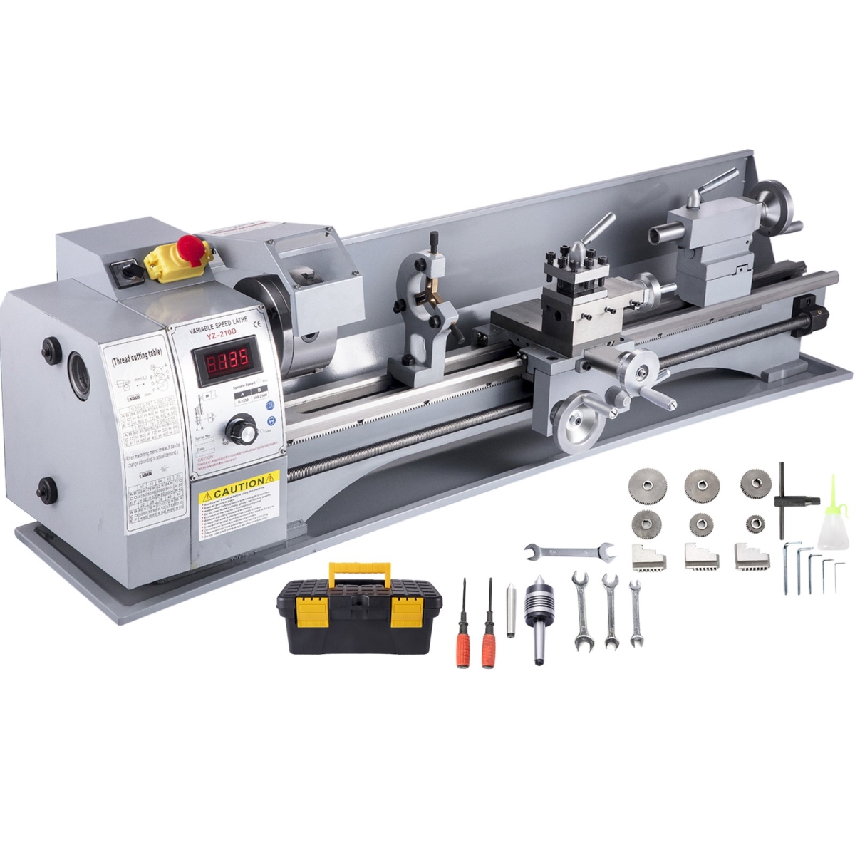 DLSJZ210800MMWEO0V1 8.3 x 31.5 in. Mini Lathe Machine -  Vevor