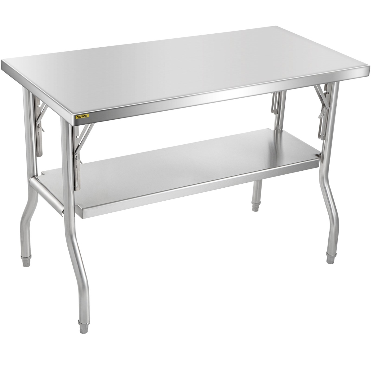 Picture of Vevor CFGZT48X24YC00001V0 48 x 24 in. Folding Commercial Prep Table