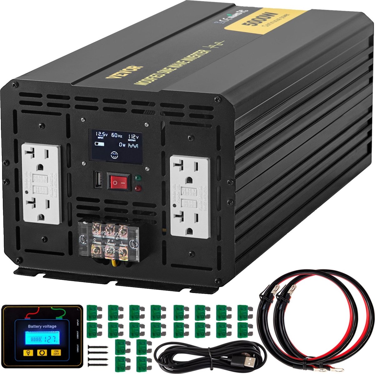 ZNB5KW12-110CFPDYV9 5000W Modified Sine Wave Inverter -  Vevor