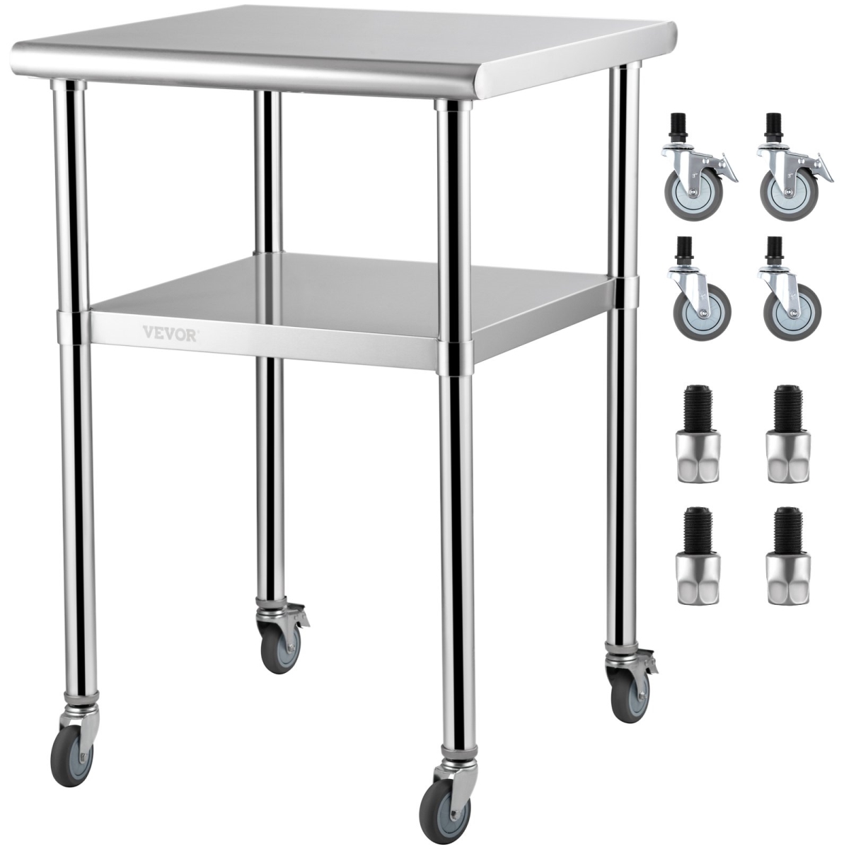 Picture of Vevor J24X24X36INCHBGUAV0 24 x 24 x 36 in. Stainless Steel Prep Table