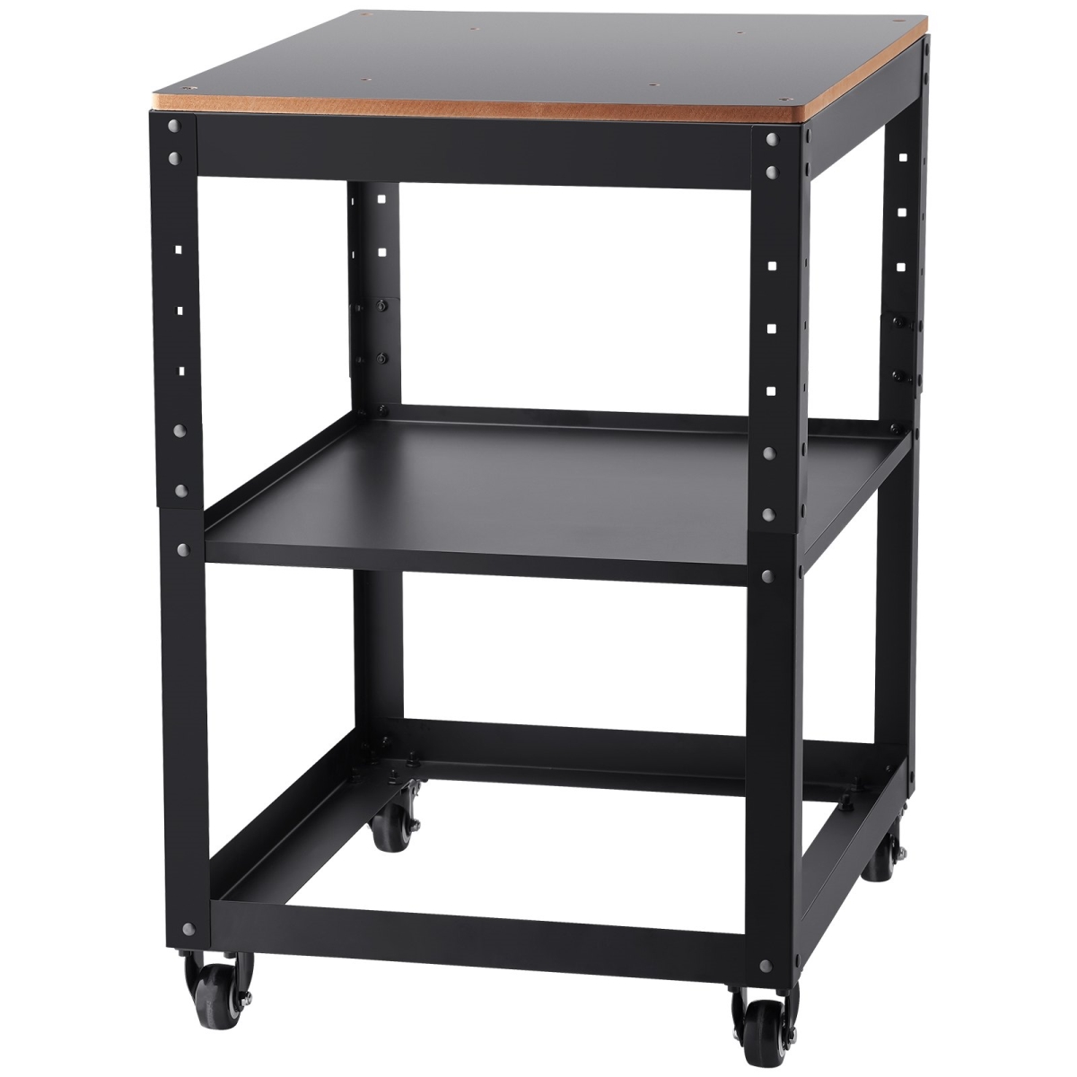 100 lbs Three-Gear Height Adjustable Thickness Planer Table, Black