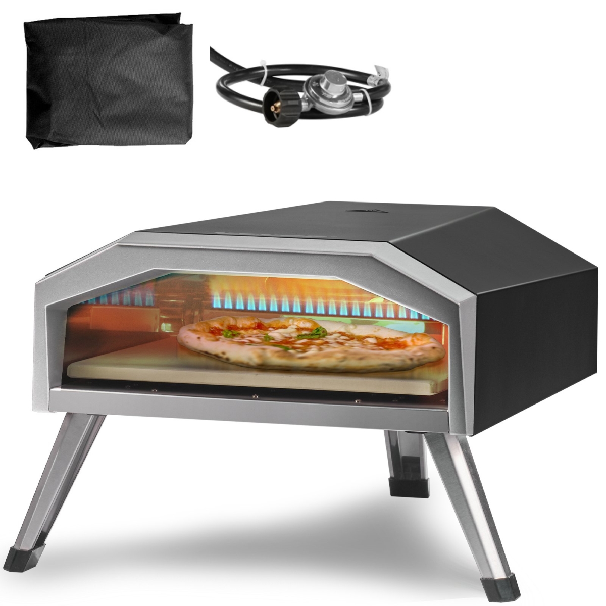 Picture of Vevor BXSPSLYCMBRQH5V9DV0 13 in. Outdoor Gas Pizza Oven