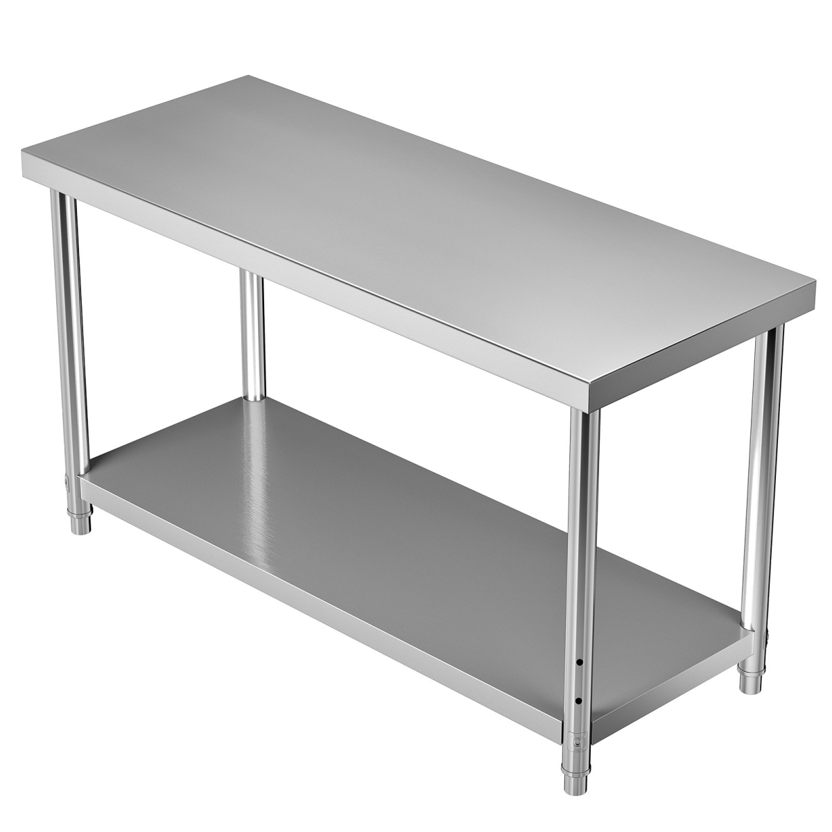 Picture of Vevor J60X24X34INCHVRMKV0 60 x 24 x 34 in. Stainless Steel Commercial Prep Table