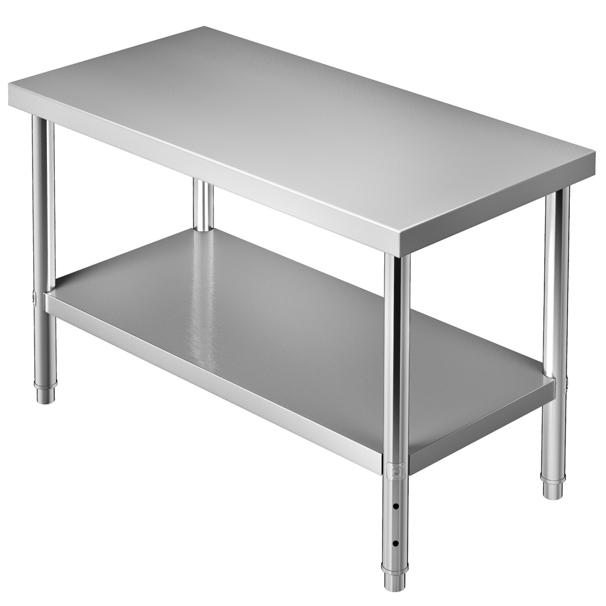 Picture of Vevor J48X24X34INCH8E3UV0 48 x 24 x 34 in. Stainless Steel Commercial Prep Table