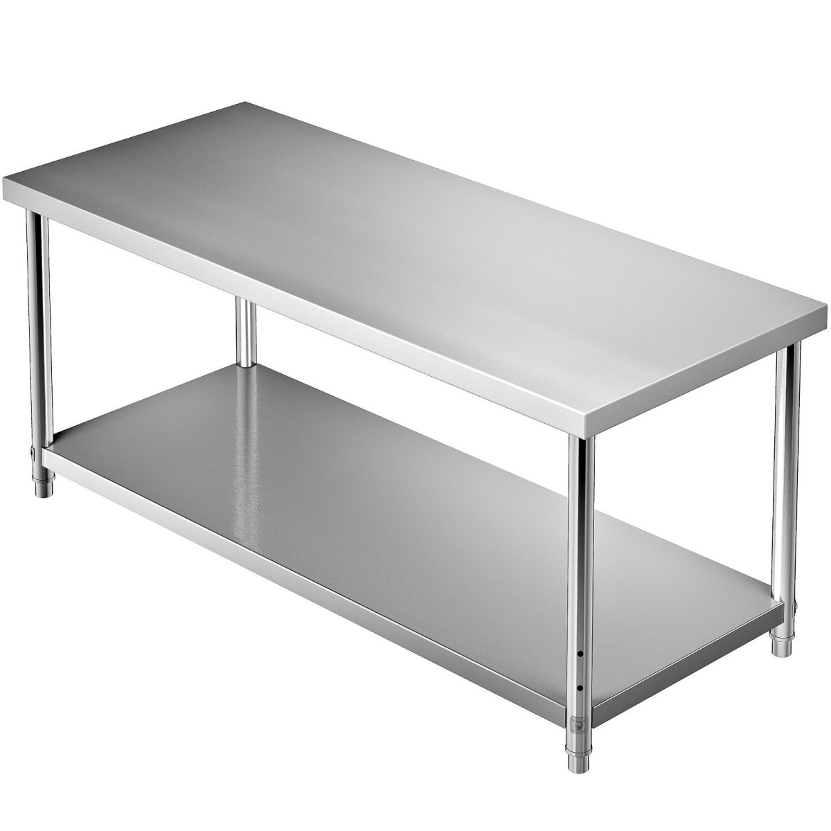 J72X30X34INCHUU20V0 72 x 30 x 34 in. Stainless Steel Commercial Prep Table -  Vevor