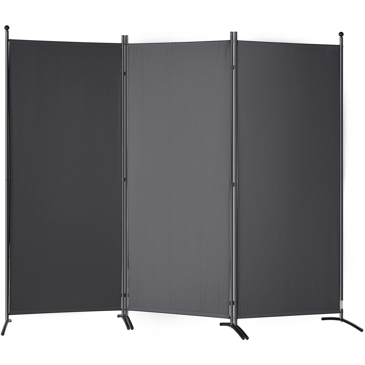 Picture of Vevor BLP310271INCH2TU4V0 6.1 ft. 3-Panel Room Dividers & Folding Privacy Screens&#44; Dark Gray