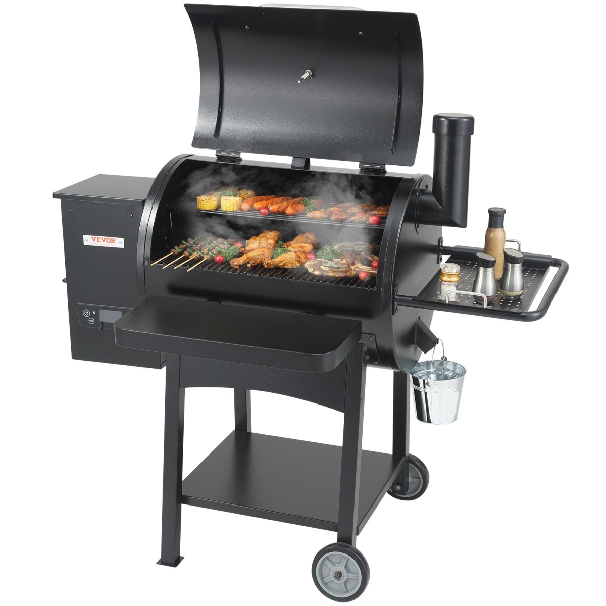 W58018160500F53CNV1 53 in. Heavy Duty BBQ Portable Grill with Cart Outdoor Cooking -  Vevor