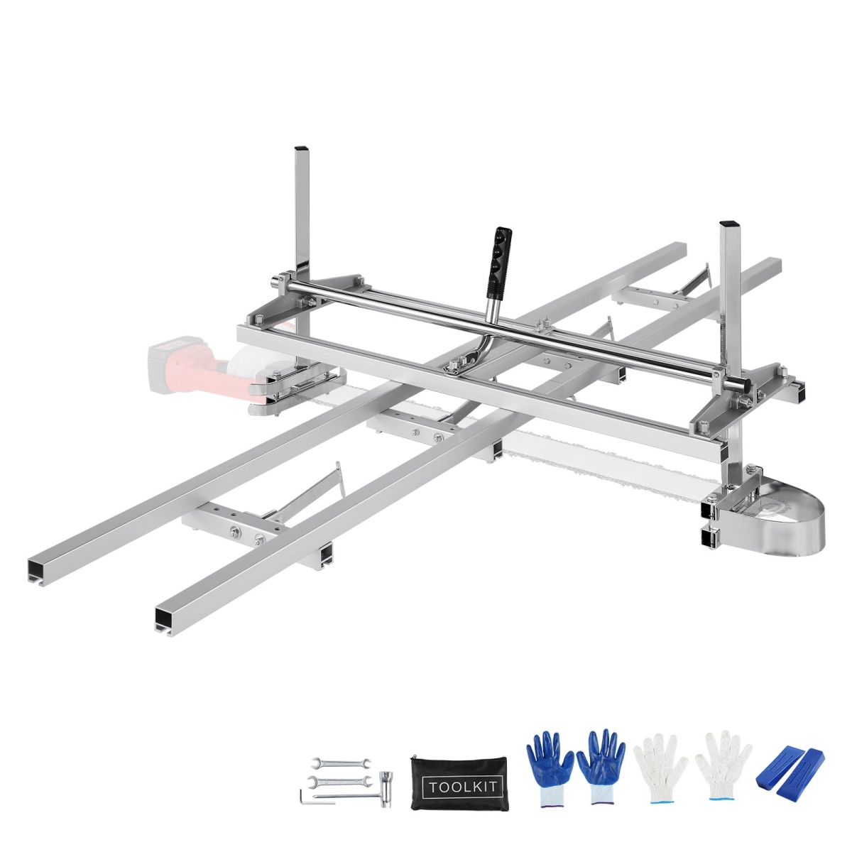 Chainsaw Mill 14"-36" Guide Bar and 9 ft Aluminum Rail Mill Guide System