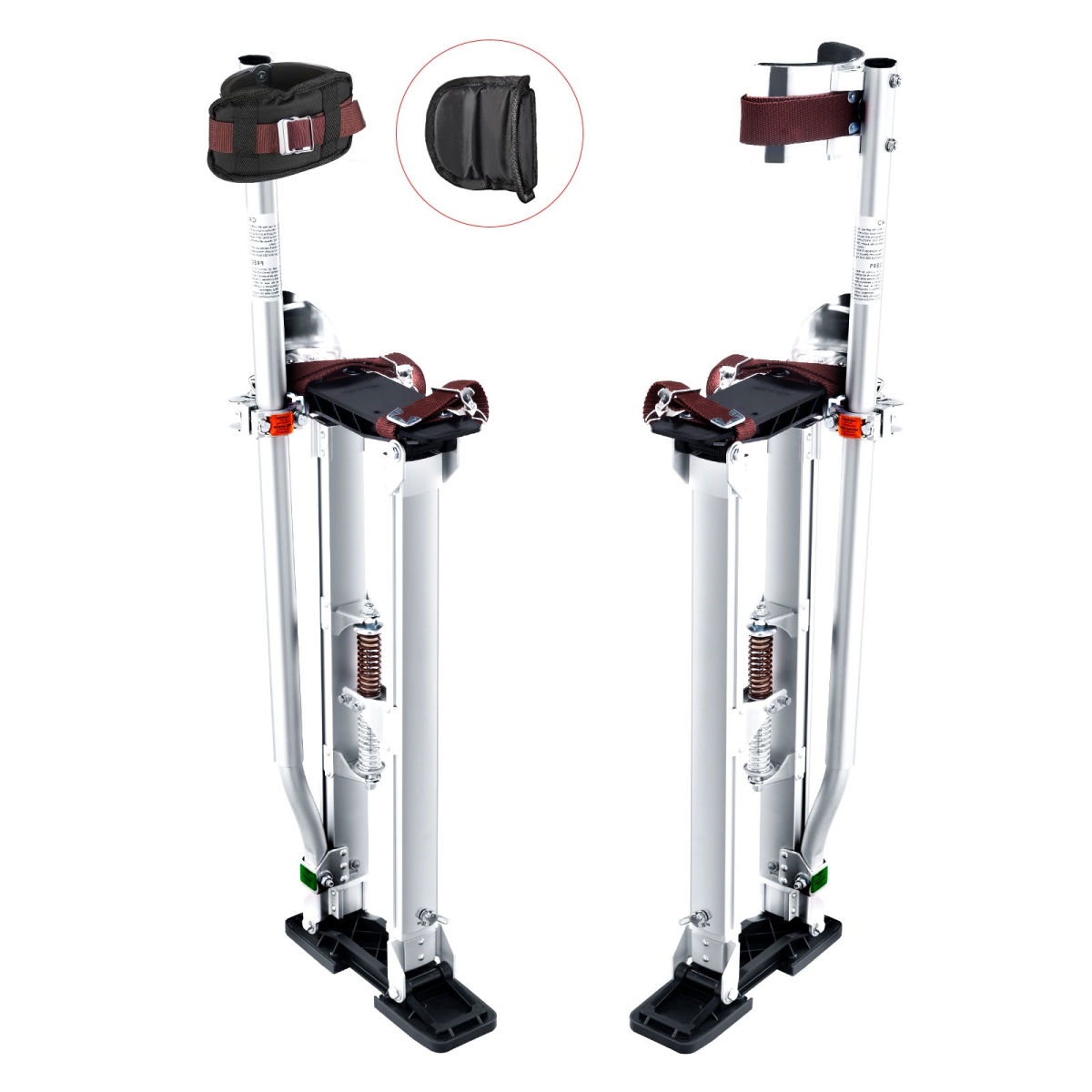 Picture of Vevor SGBGQYCYS2440EE60V0 24-40 in. Adjustable Painting Drywall Stilts&#44; Silver