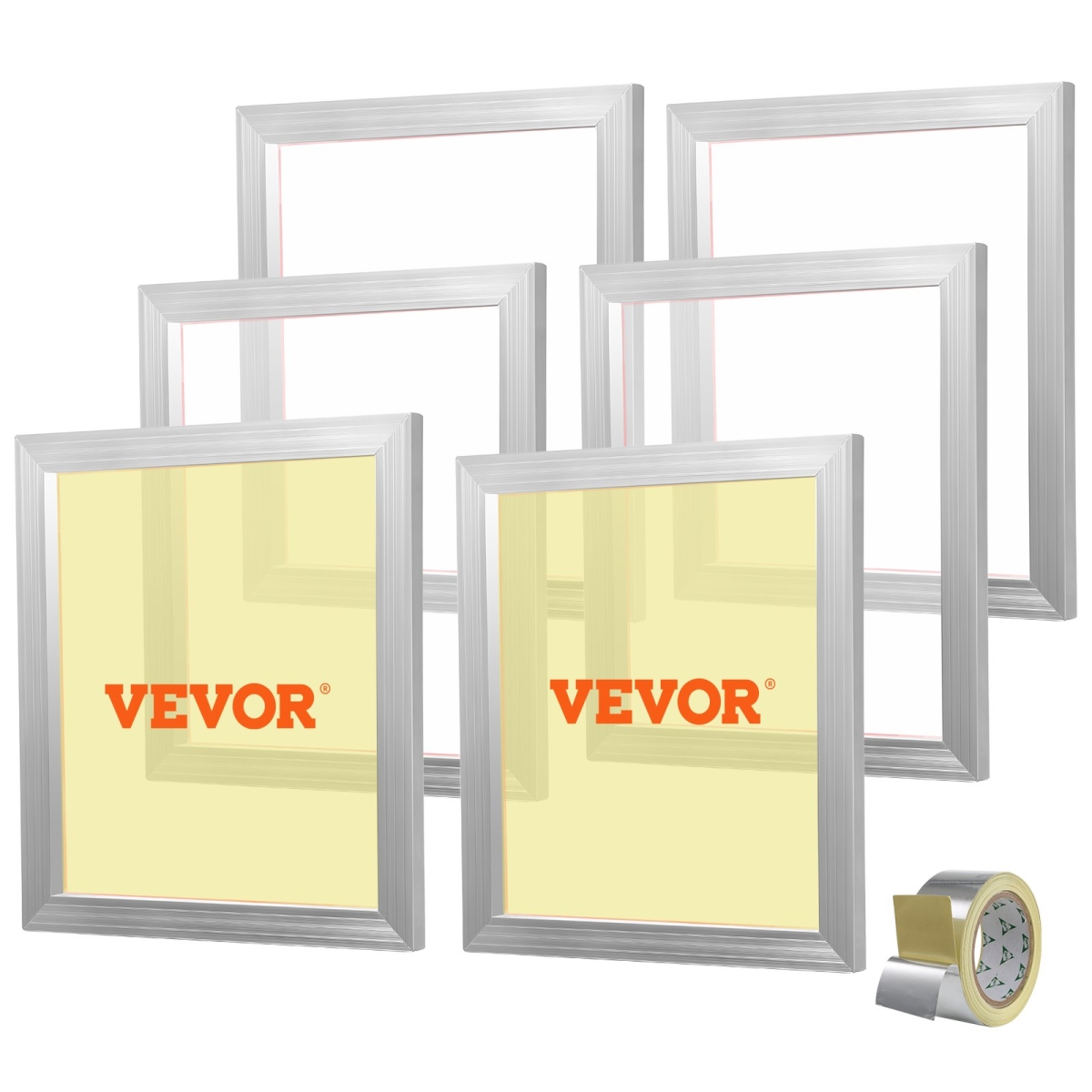 Picture of Vevor SYKJD61601820YSYRV0 18 x 20 inch Aluminum Silk Screen Printing Frames Kit - 6 Piece