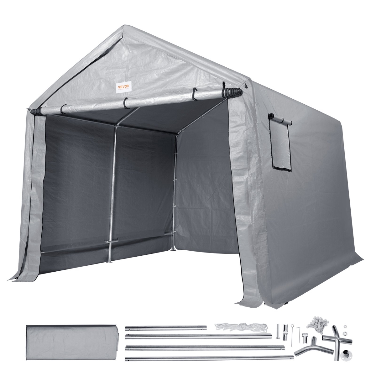 TYCWP7FTX12FTTUICV0 7 x 12 x 7.36 ft. Portable Shed Outdoor Storage Shelter -  Vevor