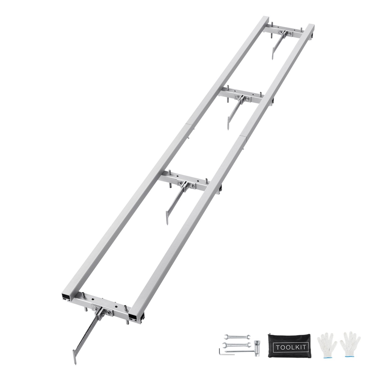 LJDGLMDGKDJ9FTZHCV0 9 ft. Rail Mill Guide System Milling Guide, 4 Crossbar Kits Chainsaw Mill Rail Guide