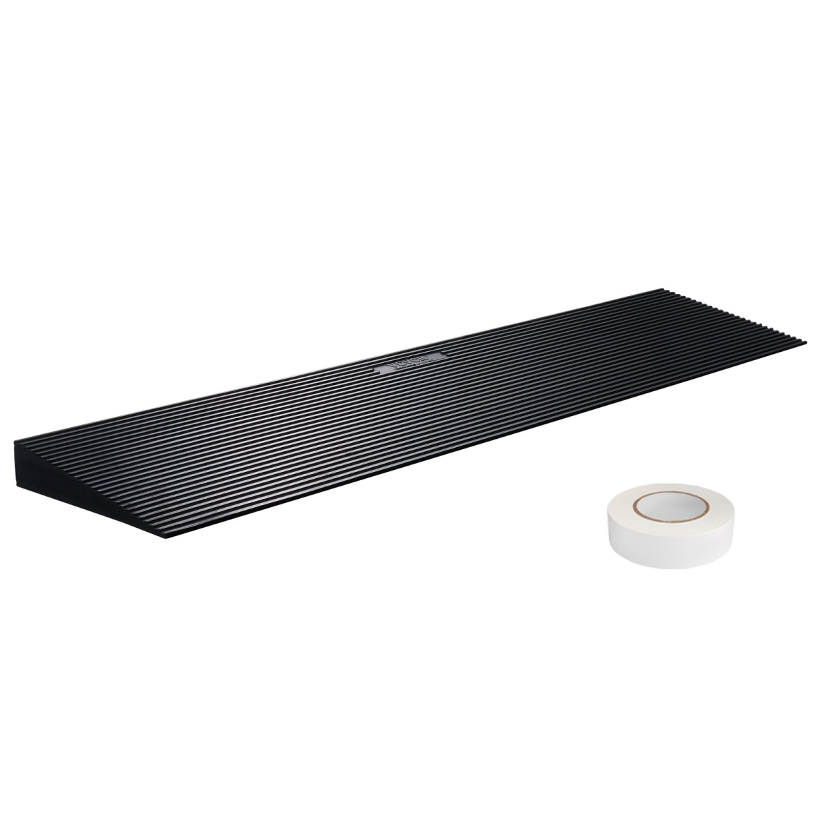 35.4 in. Wide Natural Rubber Wheel 1.2 in. Rise Cuttable Threshold Ramp for Sweeping Robot