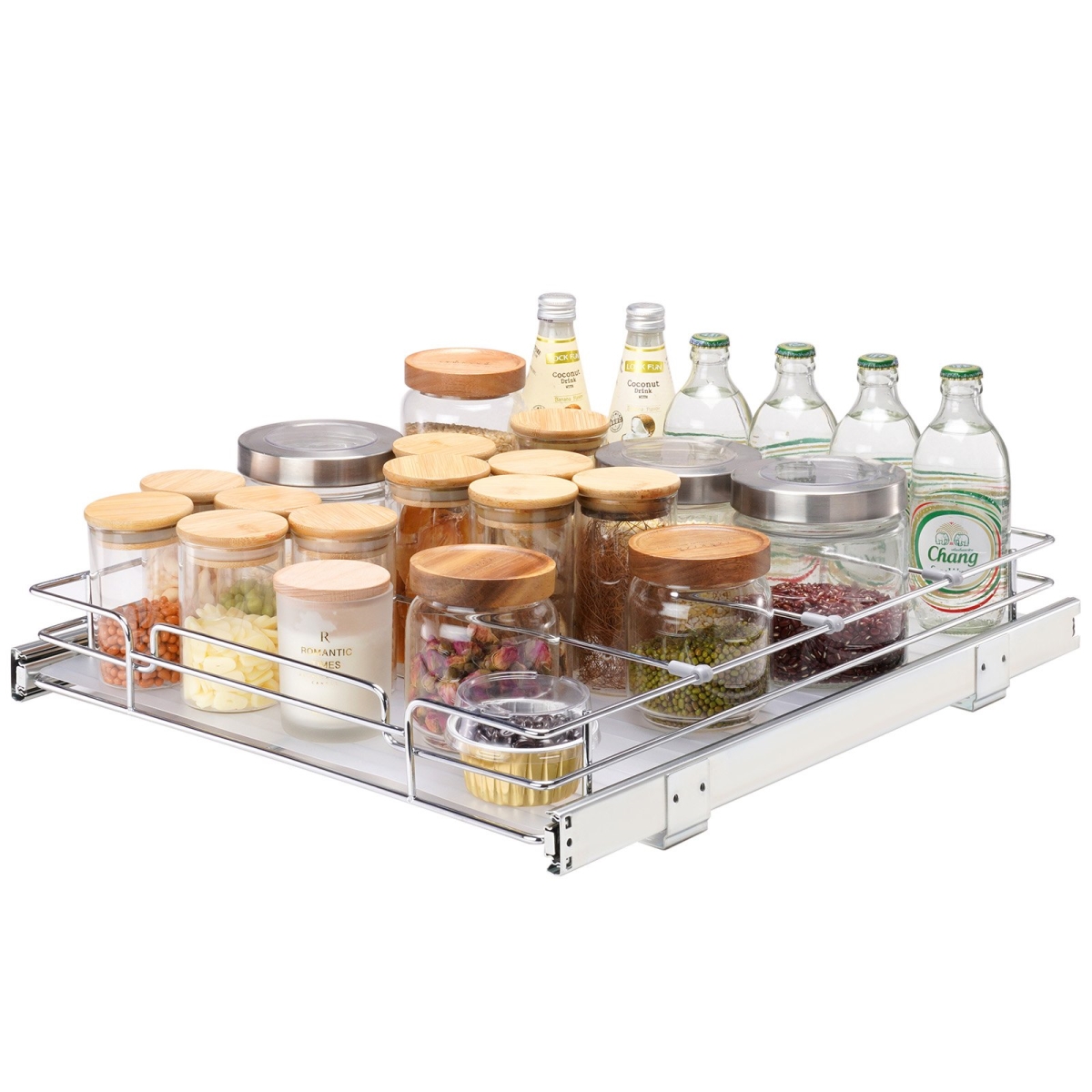 Picture of Vevor HG117W21D315HVZFIV0 17 x 21 in. Pull Out Cabinet Organizer with Heavy Duty Slide Out Pantry Shelves