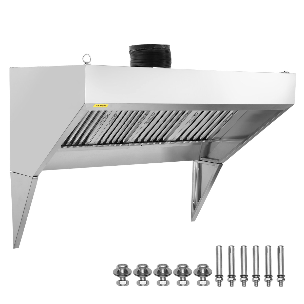 Picture of Vevor SYPYZYC8075HP0J29V0 8 ft. Commercial Exhaust Hood with 4 Detachable U-Shaped Grid Oil Filter Mesh