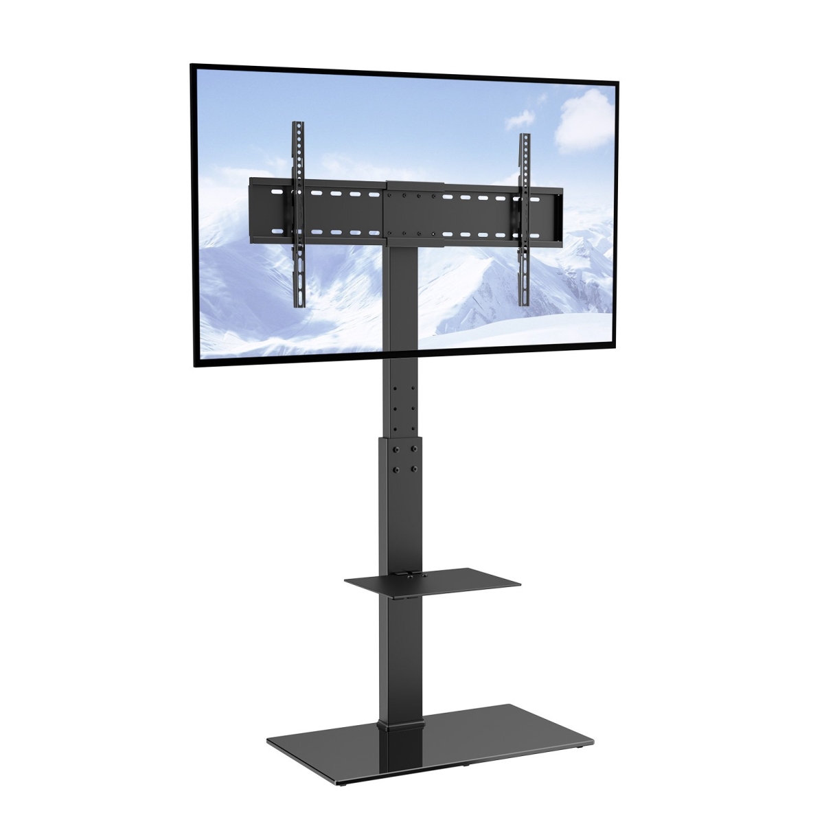 Picture of Vevor LDDSZJGDZXG85G9L8V0 Swivel Tall Adjustable Portable Floor TV Stand for 32 to 85 in. TV