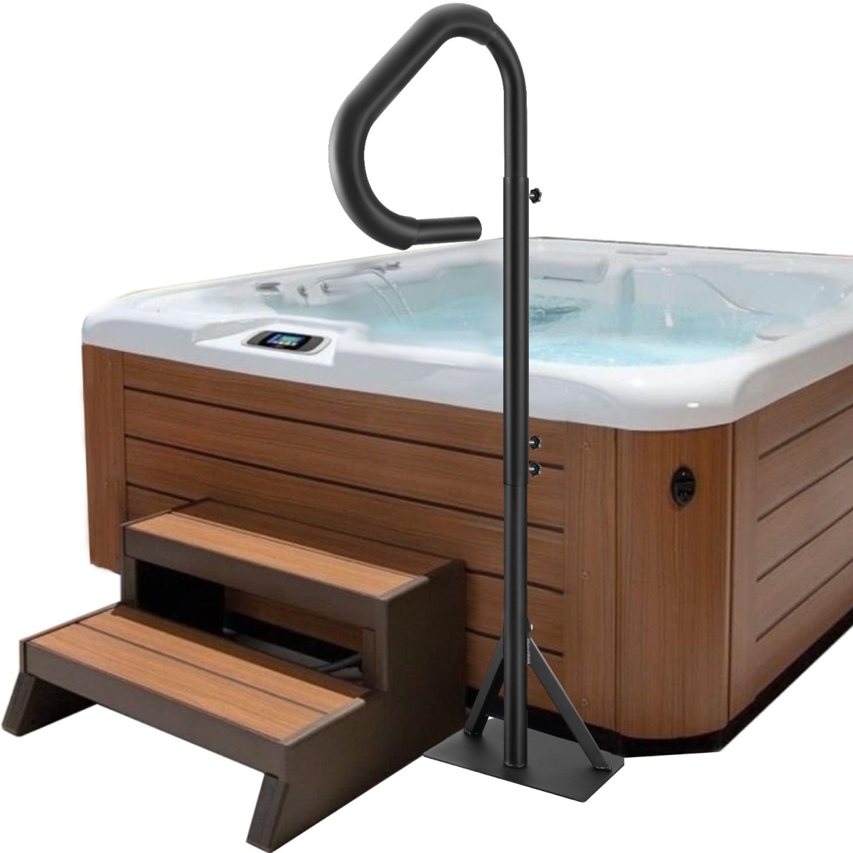 360 Rotatable Spa Side Handrail with 48-63 in. Adjustable Height
