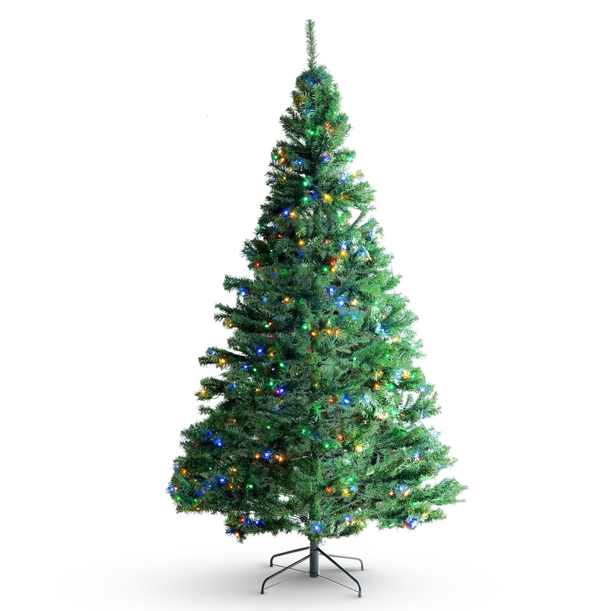 6.5 ft. Prelit Artificial Xmas Tree with 450 Multi-Color LED Lights