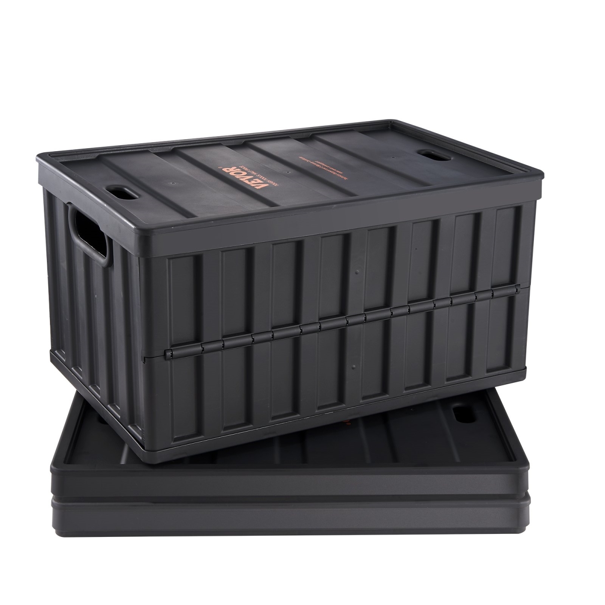 Collapsible Storage Bins with Lids Folding Stackable Containers 65L 3-Pack, 3PK