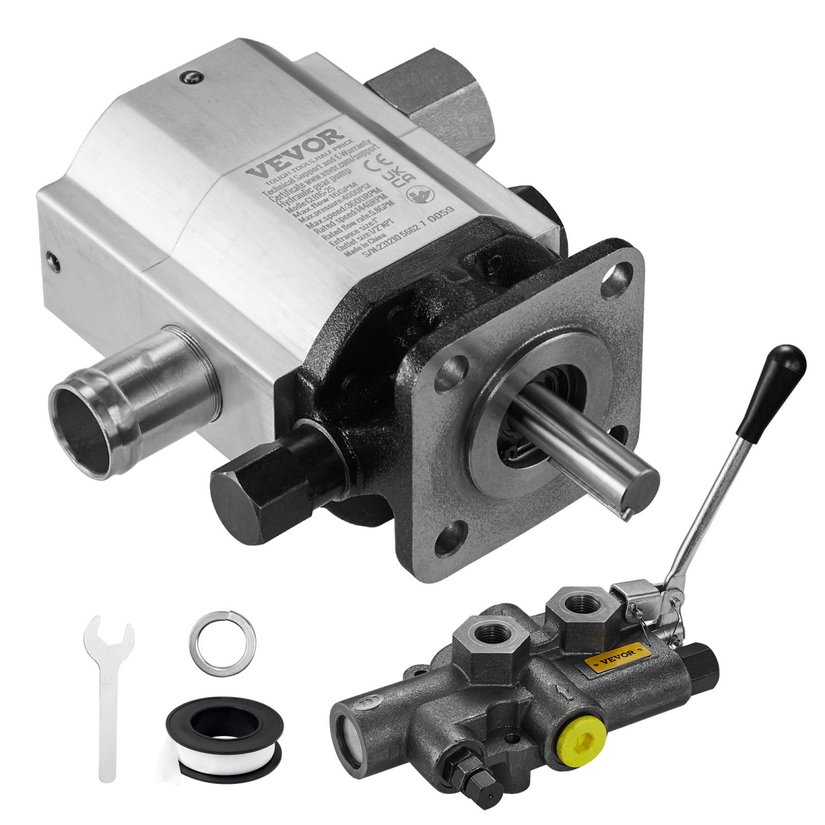 CLB16-25KZFTJ0001V0 16 GPM 2 Stage Log Splitter Gear Pump