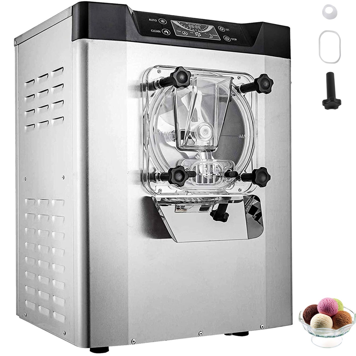 Picture of Vevor BJLJTSYBJBSYKF618V1 1400 W Commercial Ice Cream Machine with LED Display Screen