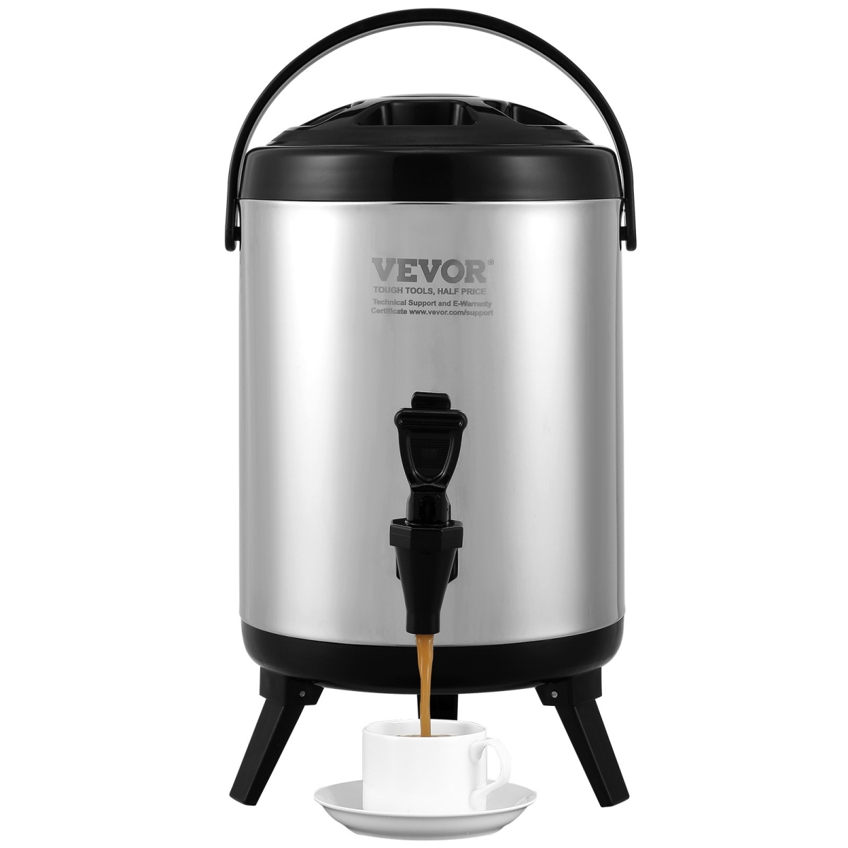 Picture of Vevor YLHLQQYX8L00TYE16V0 1.5 gal 6 Liter Stainless Steel Insulated Beverage Dispenser