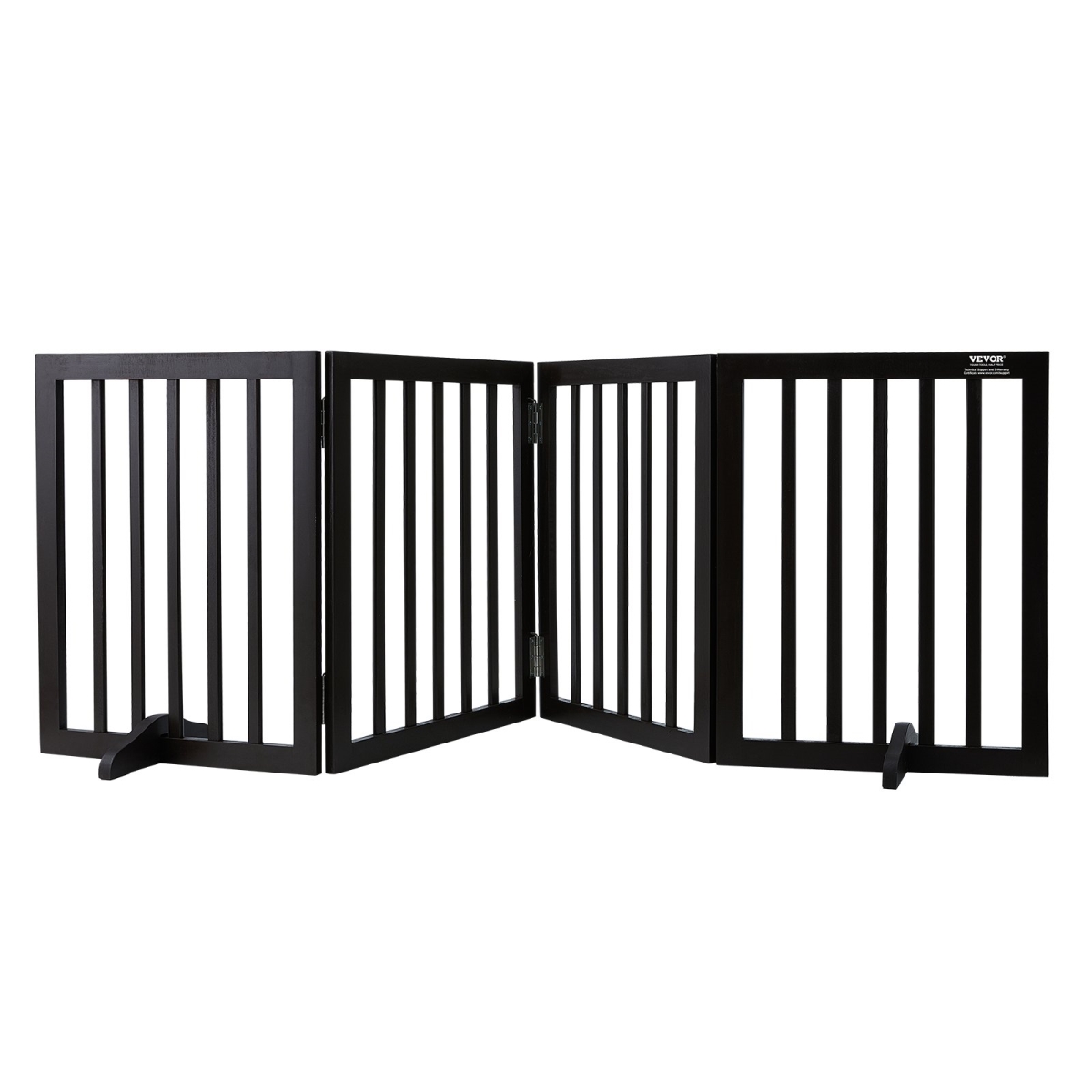 Picture of Vevor KZDMZCWMZSMZLXSCXV0 24 x 80.3 in. Free Standing Dog Gate Freestanding Pet Gate&#44; Brown