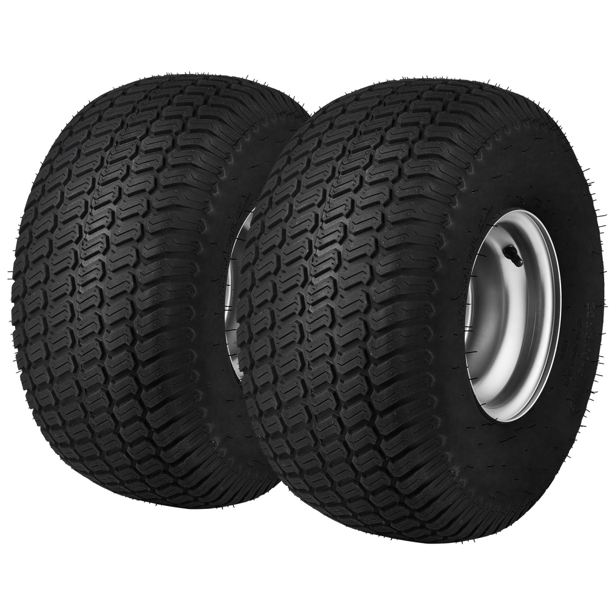 20 x 8-8 in. Lawn Mower Tires with Rim
