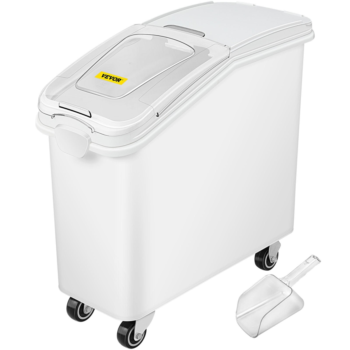 Picture of Vevor MX750X340X730MM01V0 21 gal Scoop 400 Cup Ingredient Bin with Sliding Lid Commercial Food Storage for Kitchen
