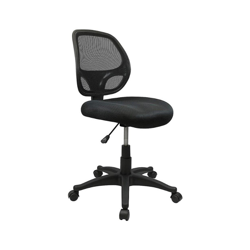 Mid-Back Black Mesh Computer Chair - Without Arms