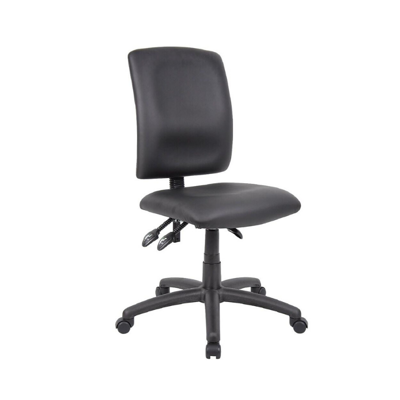 AP235P Multi-Function Middle Back Ergonomic Office Chair without Arms - Leather