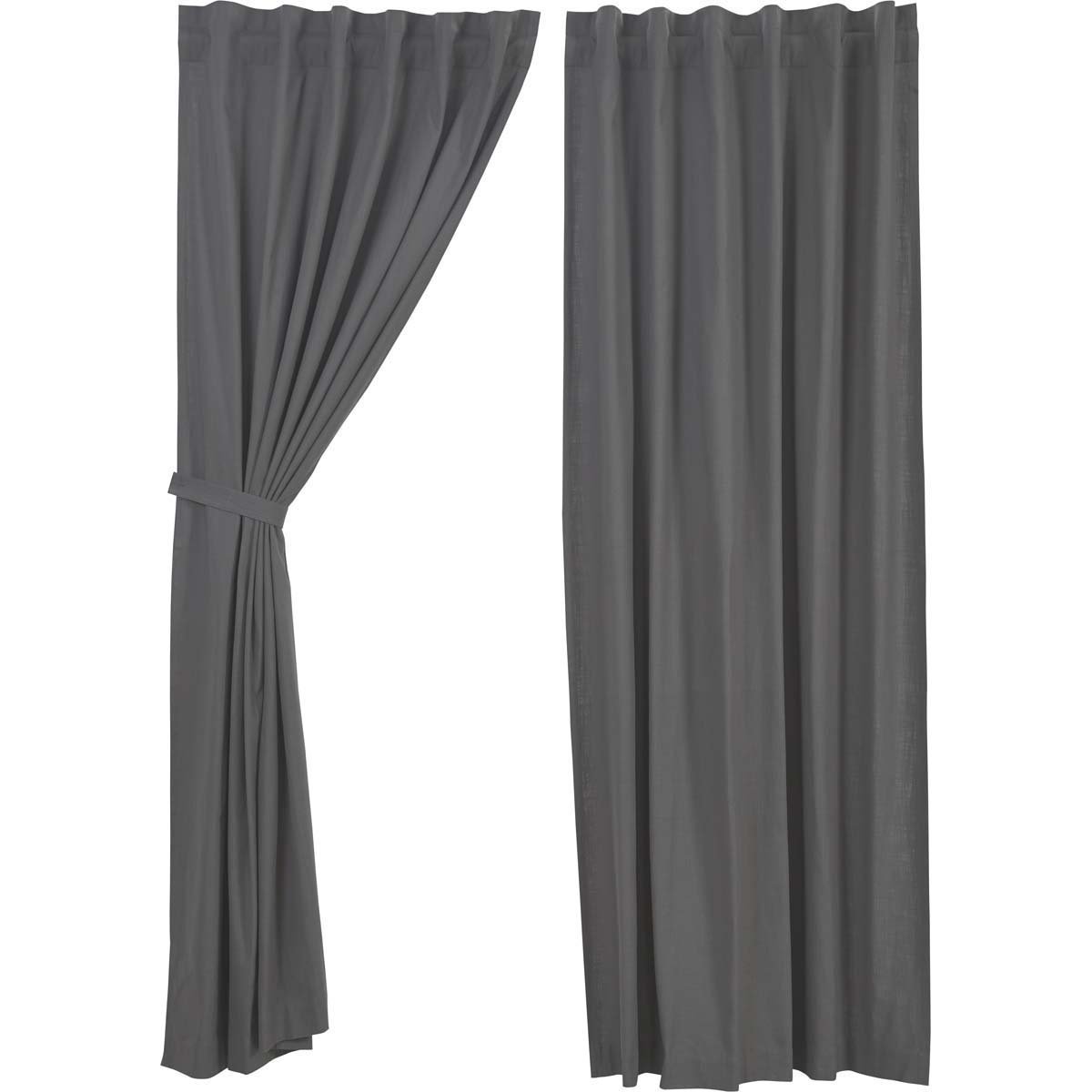 33420 Regina Charcoal Panel Set - 96 x 55 in.
