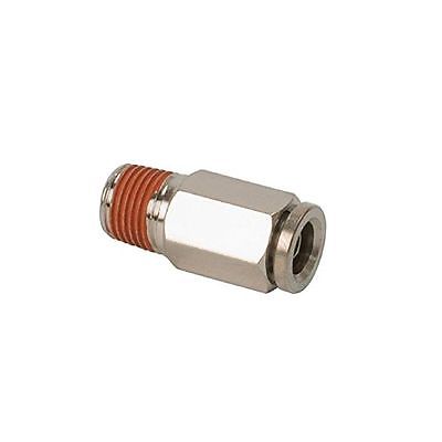Viair 11470 0.25 NPT to 0.25 in. Airline Straight Fitting, 2 Piece - Stainless Steel