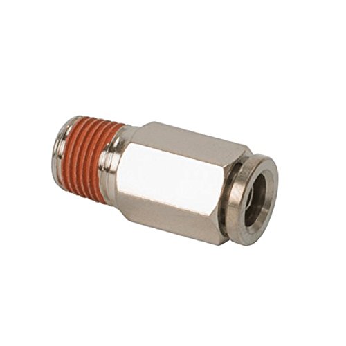 Viair 13866 0.25 NPT to 0.37 in. Airline Straight Fitting, 2 Piece - Stainless Steel
