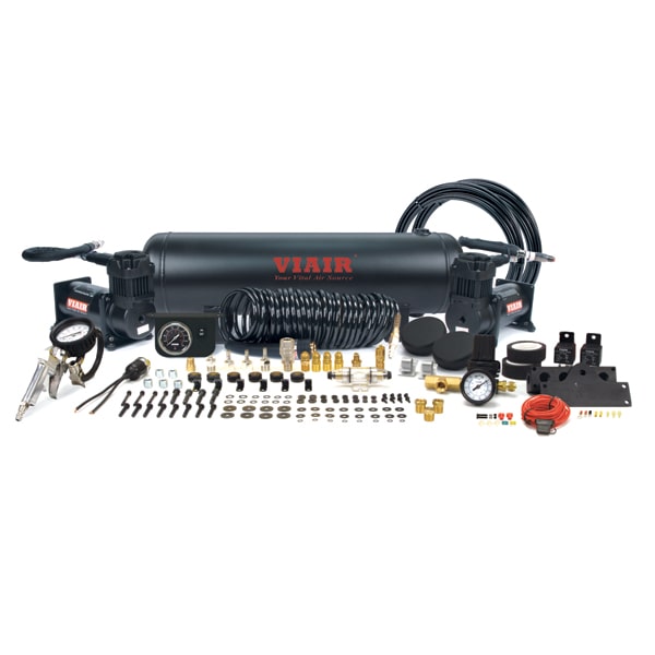 Dual Stealth Black 380C Onboard Air System (200 PSI, 2.54 CFM, 44 Amp, 12V, 2.5 Gal. Tank)