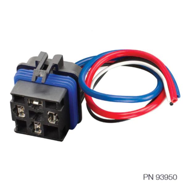 Viair 93949 40 Amp Sealed 4-Prong Relay with Pre-Wired Female Socket - 24V, IP66