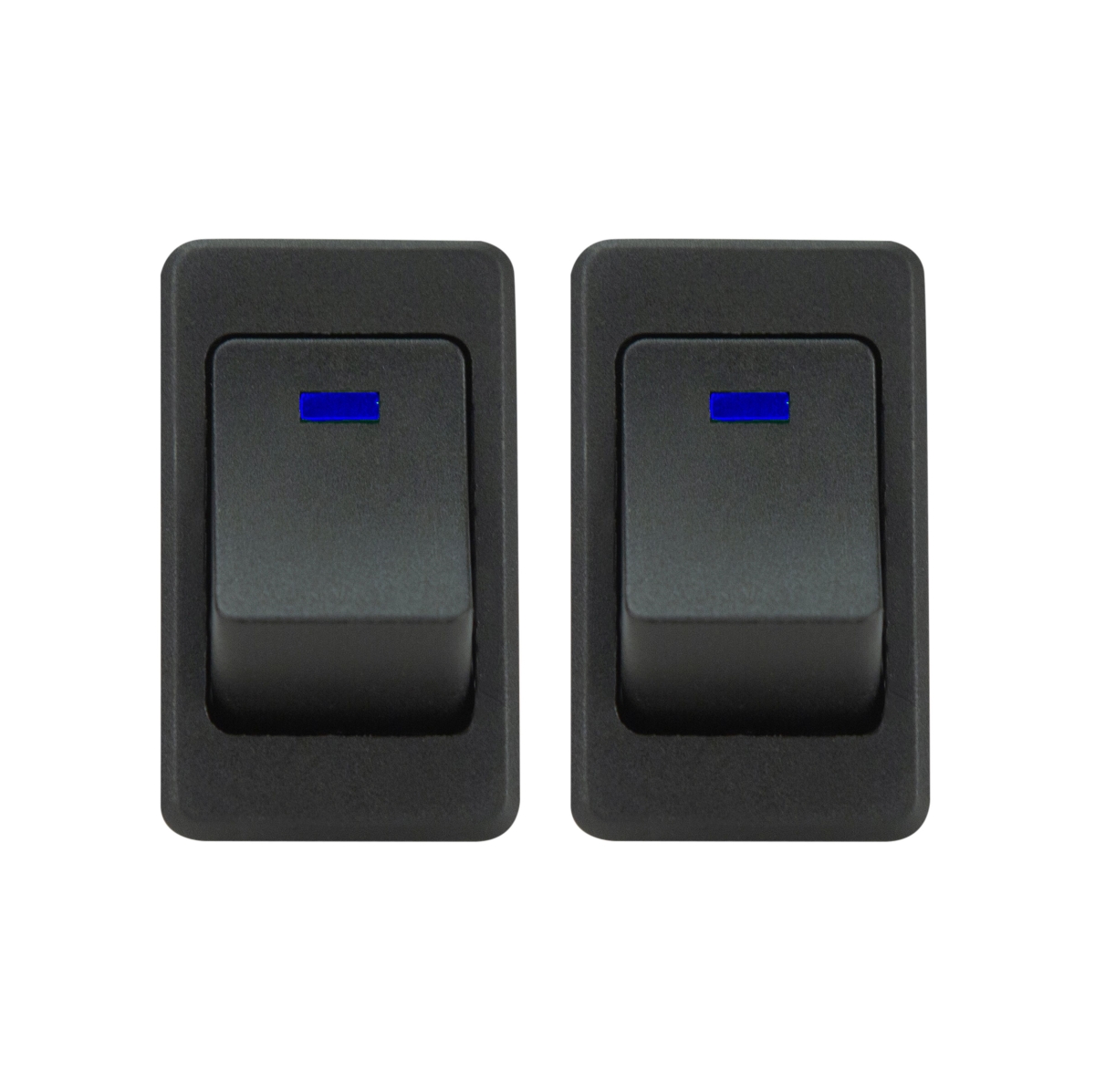 Viair 90124 No Logo Rocker Switch with Blue LED Indicator - Pack of 2