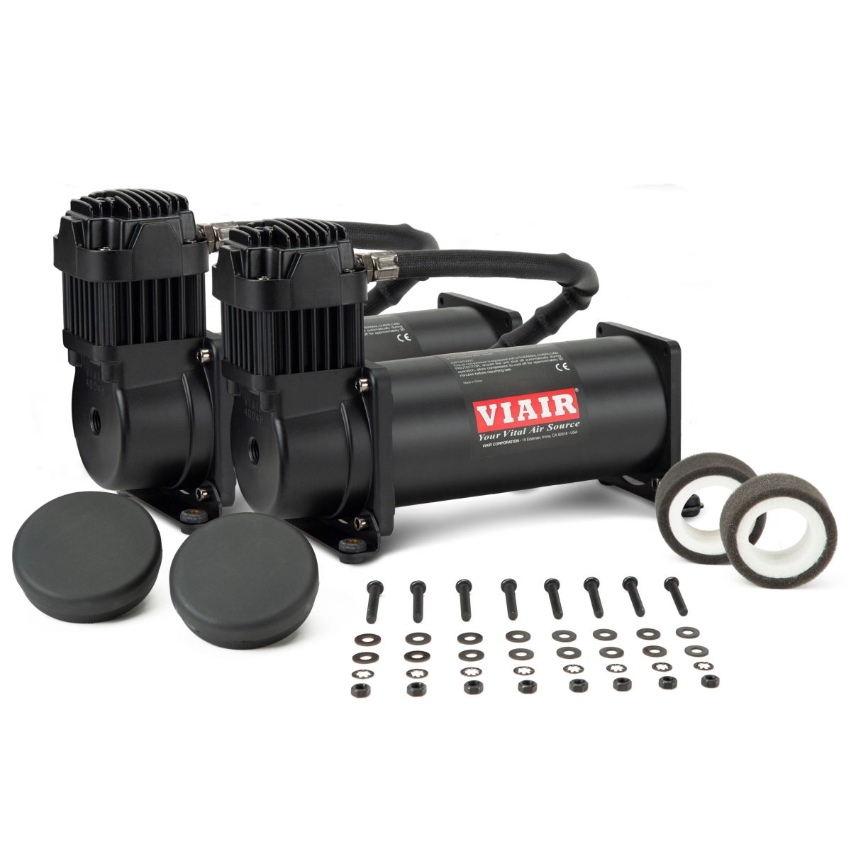 VIAIR Dual 444 High Performance Stealth Black VMS Compressors Set (444DB)