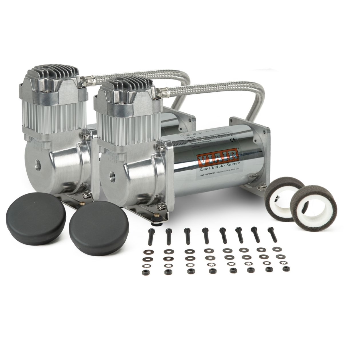 VIAIR Dual 400 High Performance Chrome VMS Compressors Kit (400DC)