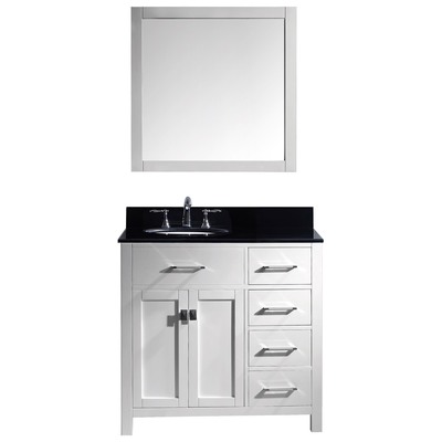 MS-2136R-CAB-WH Caroline Parkway 36 in. Cabinet Only in White -  VIRTU USA