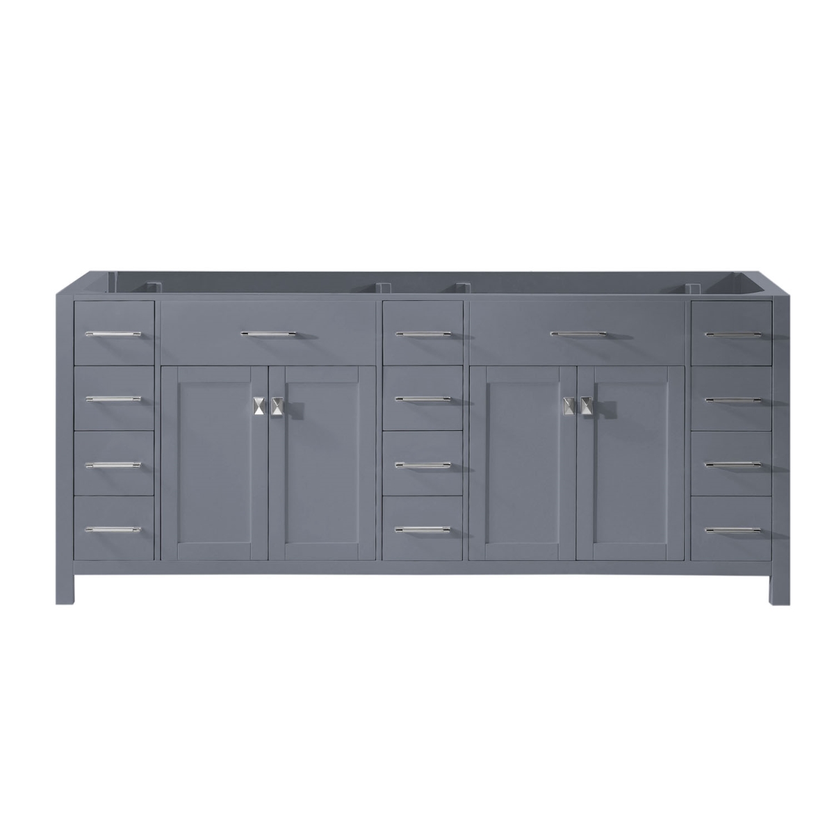 78 in. Caroline Parkway Cabinet - Grey