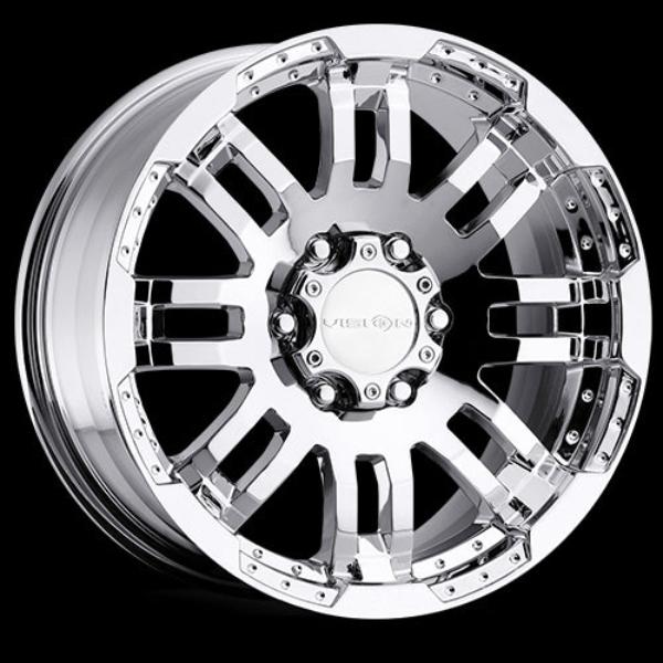 3756632C45 5 x 130 mm 375 Warrior Wheel Rim  Chrome